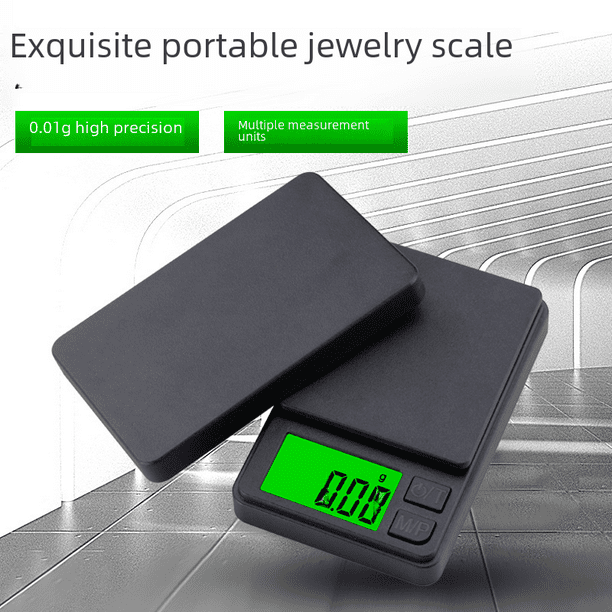 Báscula de joyería portátil, pequeña báscula de gramos, báscula electrónica, báscula de joyería de alta precisión de 0,01