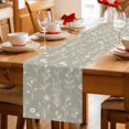 thumbnail image 5 of Gray Green Flowers Table Runner 90 Inches, Spring Summer Farmhouse Botanical Bed Runner Dresser Scarves Tabletop for Indoor Outdoor Parties/Ceremony/Banquet, 13" x 90", 5 of 9