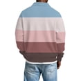 thumbnail image 4 of GSPCLAM Men's Polo Shirt Texture Relaxed Fit Soft Tops for Commute, Everyday Striped Print Breathable Shirt, 4 of 4