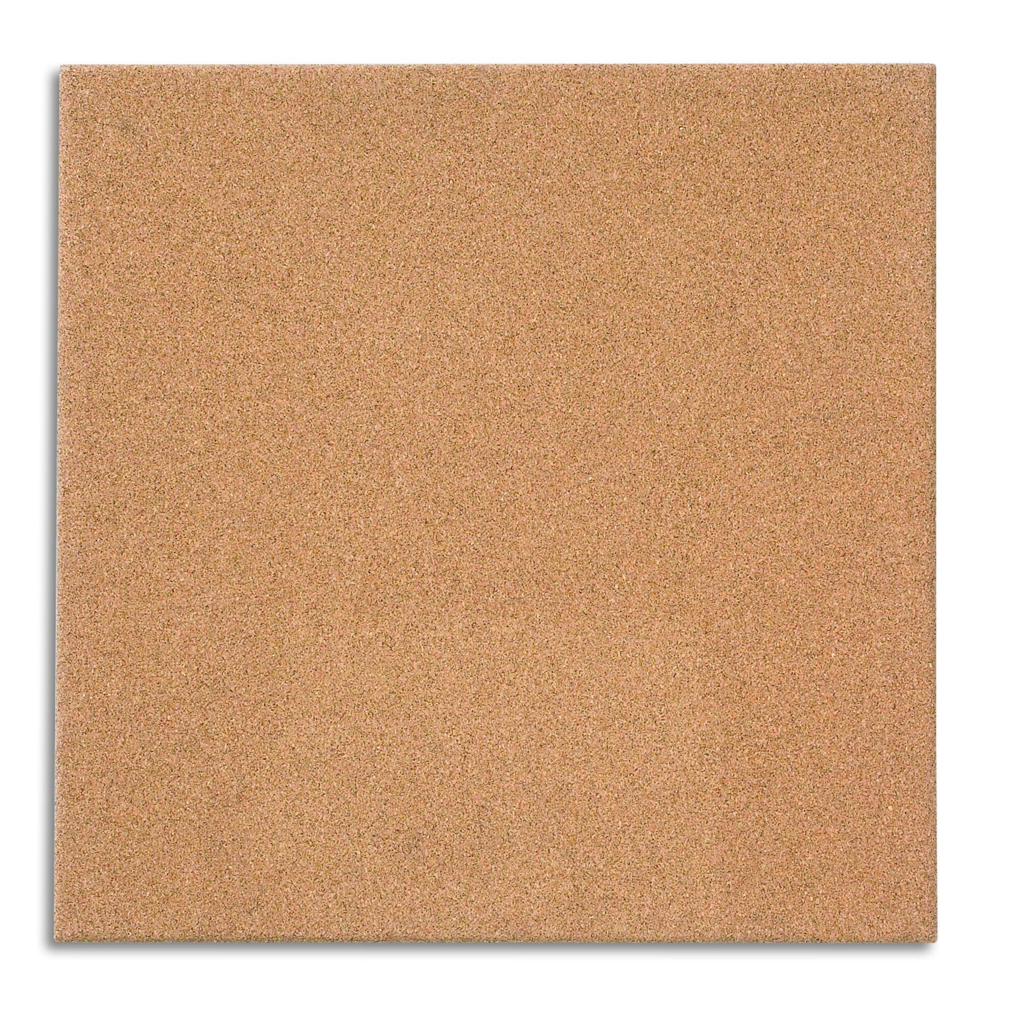 Quartet Cork Tile Bulletin Board, 17" x 17", Modular, Frameless