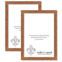 18x36 Light Walnut Rustic Pine Picture Frame for Puzzles Posters Photos or Artwork (2-Pack)