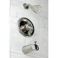 thumbnail image 4 of Kingston Brass KB538AL Tub and Shower Faucet, Brushed Nickel, 4 of 5