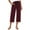 B-Wine, variant on Susanny Womens Casual Summer Cropped Lightweight Pull on Capris Petite Gym Loose Crop Pants Gaucho Low Waist Capri Pants White M