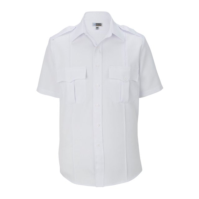 Ed Garments Durable Short Sleeve Security Shirt, WHITE, XXXXXX-Large Tall