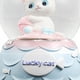 thumbnail image 3 of BRI Globo de nieve de resina con diseño de gato, bola de nieve de cristal, decoración del hogar con batería, luz brillante y música, gato blanco, 3 of 5