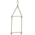 thumbnail image 3 of Climbing Rope Ladder Training Wooden Ladder Hanging Ladder Fitness Equipment, 3 of 5