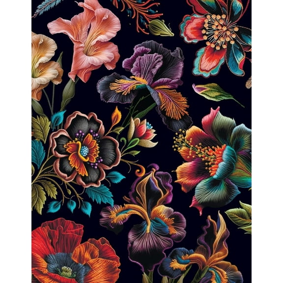 Wildflowers Journal: Lined Pages and Sprayed Edges, (Hardcover)