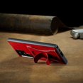 thumbnail image 5 of Compatible with Galaxy S23 Ultra Wallet Stand Case PU Leather Bracket Retractable Invisible Kickstand Cool Luxury Fashion Thin Protection Shockproof Case Red, 5 of 6
