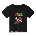 thumbnail image 4 of Ropa para niños de 3 a 14 años, camiseta de Supermarios, camiseta para niños y niñas, ropa para niños, camiseta de dibujos animados kawaii, camisetas para niños, camisetas de verano, 4 of 5