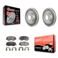 thumbnail image 1 of Transit Auto Front Coated Disc Brake Rotors and Semi-Metallic Pads Kit for Car Hyundai Accent Kia Rio KGF-100469, 1 of 11