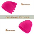 thumbnail image 6 of ZSQDM Knit Slouchy Beanie Unisex Beanie Winter Knitted Cuffed Soft Warm Hat For Men/Women Ski Watch Cap Warm Chunky Soft Beanie, 6 of 6