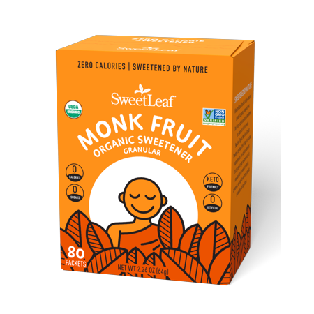 SweetLeaf Organic Monk Fruit Packets-80ct
