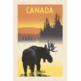 thumbnail image 4 of Canada, Moose at Dawn (1000 Piece Puzzle, Size 19x27, Challenging Jigsaw Puzzle for Adults and Family, Made in USA), 4 of 4