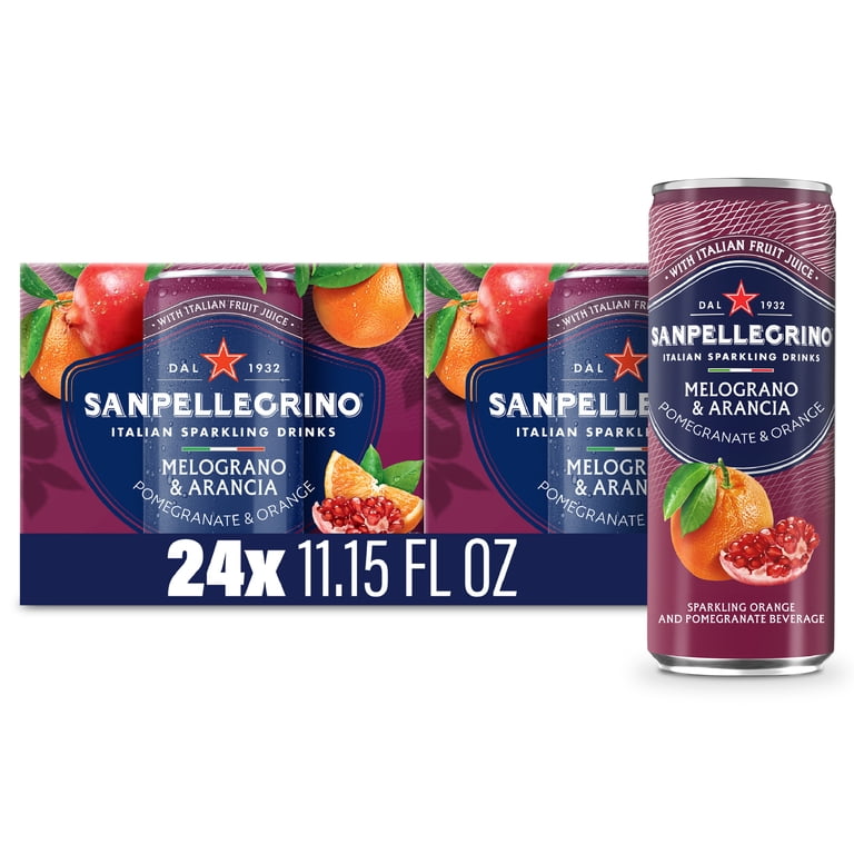 Sanpellegrino Melograno Arancia Sparkling Drink, 11.15 fl oz, 24 Pack photo 1