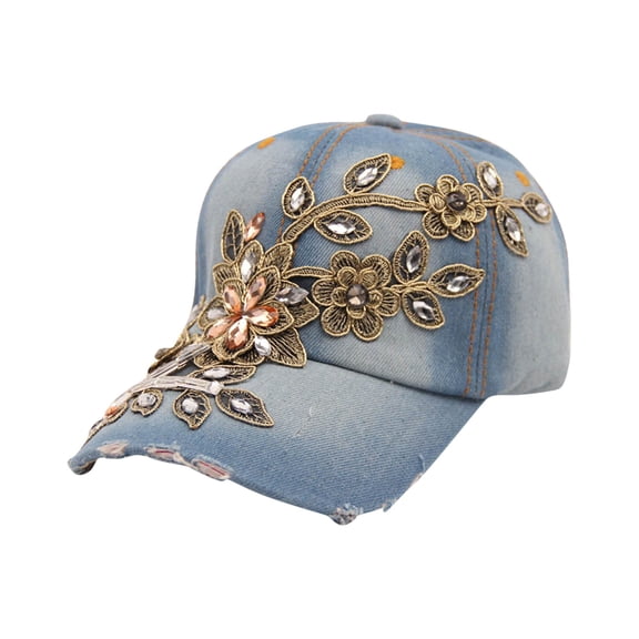 Vintage Washed Denim Baseball Cap Adjustable Casual Dad Hat