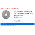thumbnail image 2 of Front Brake Rotor - Compatible with 2003 - 2005 Land Rover Range Rover 2004, 2 of 2