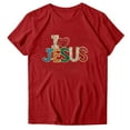 thumbnail image 1 of Blouses pour Femmes Mode Imprimé Manches Courtes Blouse Drôle Col Rond T-Shirt Tops, 1 of 3