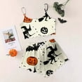 thumbnail image 2 of CAUYDY Womens Halloween Pajamas Short Set Pumpkin Skeleton Spooky Printed Top and Shorts Sleeveless Sleepwear(A01-Light Gray,L), 2 of 4