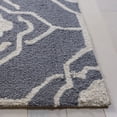thumbnail image 3 of Safavieh Four Seasons Delbert Trellis Polyester Runner Rug, Gray/Ivory, 2'3" x 8', 3 of 11