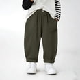 thumbnail image 5 of Ugoldhm Toddler Boys Cargo Jogger Pants - Multi-Pocket Button Detail Casual Elastic Waist, 5 of 6