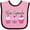 Pink and Black, variant on Inktastic Team Cupcake Happy Cupcakes Boys or Girls Baby Bib