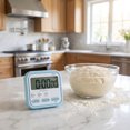 thumbnail image 2 of REGALWOVEN Kitchen Timer, Loud Alarm Clock Magnetic Backing Stand Cooking Timers, Digital Timer Teacher Supplies for Work and Training Blue, 2 of 5