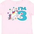 thumbnail image 4 of Inktastic I'm Three Unicorn, 3rd Birthday Boys or Girls Toddler T-Shirt, 4 of 5