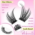 thumbnail image 4 of Kit de extensión de pestañas PHKERATA Wispy Lash Clusters 192 piezas, 4 of 5