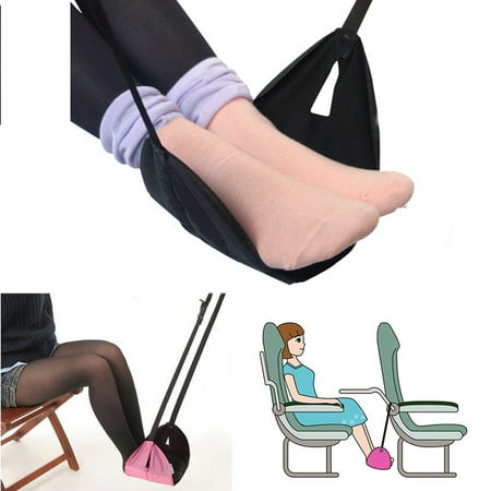 Hammock Height Moaere Portable Travel Footrest Flight Carry-On Foot Rest Adjustable Height Hammock Provides Relaxation and Comfort ()