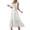 White, variant on Women's V-Neck Sleeveless Maxi Dress, Ruffle Trim Wrap Tie Waist Long Dress, Flowy Casual Summer Midi Dress for Beach, Parties & Daily Wear(White/M)