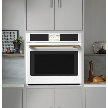 Café - 30" Built-In Single Electric Convection Wall Oven with True European Convection and In-Oven Camera, Customizable - Matte White