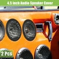 thumbnail image 2 of Unique Bargains 2 Pcs 4.5' Car Speaker Grills Cover Round 4.5 Inch Audio Subwoofer Protector with Screws ABS Black, 2 of 8