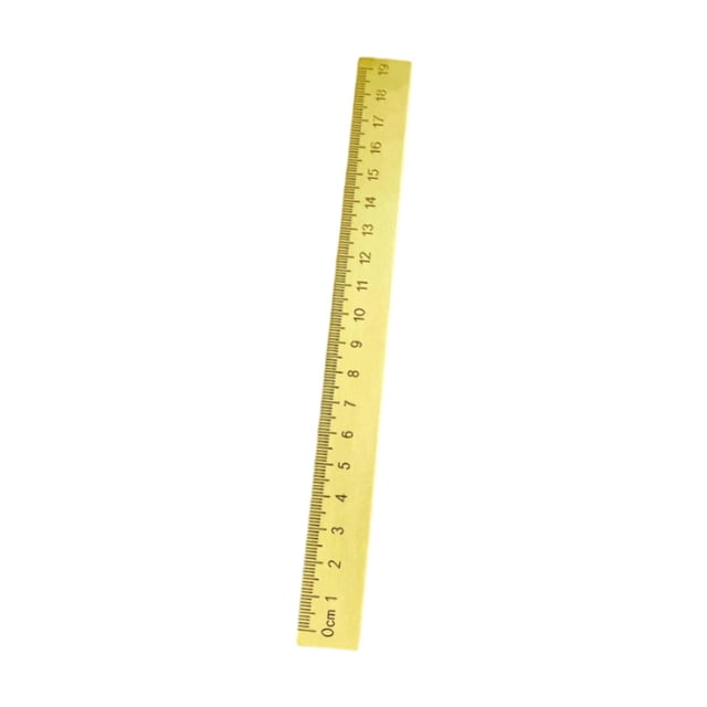 Yinanstore Paperweight Ruler Practical Tool Brass Ruler Paper Weight Measuring Instrument with Sophisticated And Decorative Finish Suitable for The 20cmx2cm