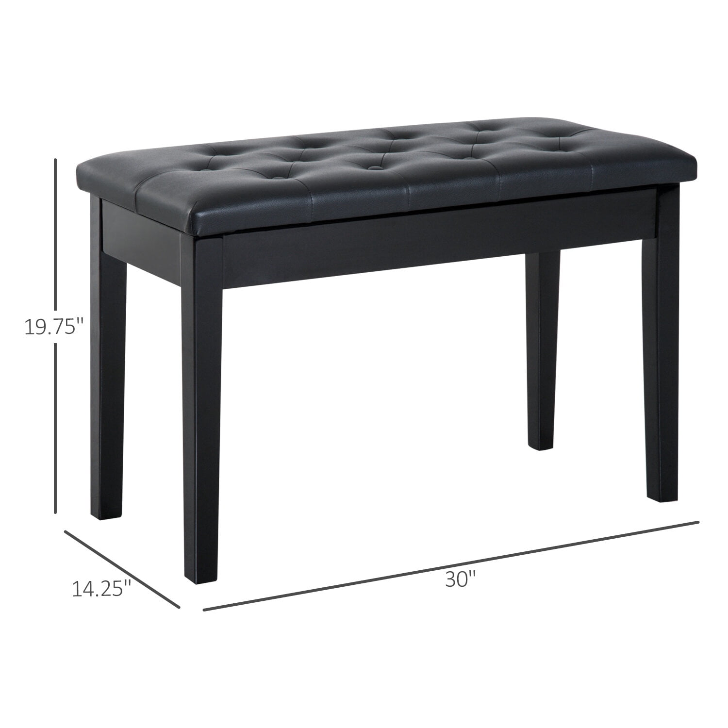 Fabric Accent Chairs, Piano Bench Piano Bench, Duet Piano Chair, Black Accent Chairs,Faux Leather Modern Accent Chairs, Furniture Primary Living Space Chairs & Accent Seating