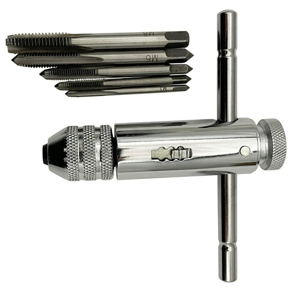 M3-M8 Tap Wrench Ratchet T-type Tap Winch Hand Adjustable for Small Space Station Tapping