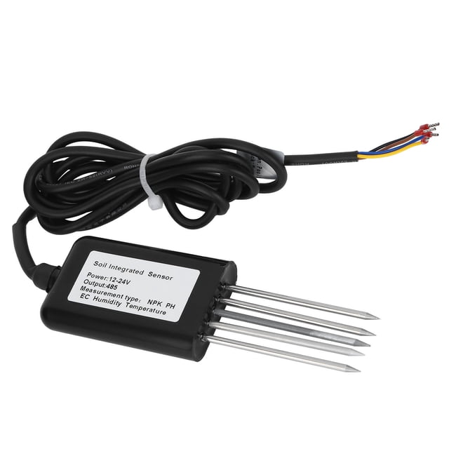 Sensor de pH del suelo, comprobador de pH del suelo RS485 de 5 pines Sensor de EC del suelo Fabricado con cuidado