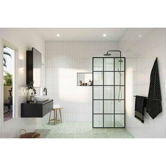 Esprit (36x78) in.French Silk Screen Single Fixed Shower