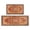 Bohemian Orange Carpet-4, variant on 2 Piece Bohemian Light Pink Carpet Rug Kitchen Rug Set, Decor Kitchen Rugs, Absorbent Non-Slip Washable Floor Mats, Home Indoor Runner Rugs 17"x47" 17"x30"