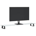 thumbnail image 3 of vidaXL Monitor Stand Black 39.4"x7.9"x3.1" Tempered Glass and Metal, 3 of 8