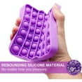 thumbnail image 3 of Jouet Pop Fidget It, Jouet Sensoriel en Silicone Pop Bubble Simple Dimple, Soulagement du Stress pour Besoins Spéciaux Autisme, Outil de Soulagement de l'Émotion et de l'Anxiété pour Enfants Adultes Carré Violet, 3 of 6
