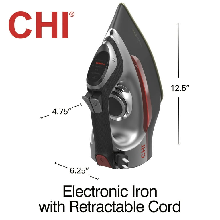 CHI Professional Electronic Clothing Iron with Powerful