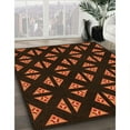 thumbnail image 3 of Ahgly Company Machine Washable Indoor Rectangle Transitional Mahogany Brown Area Rugs, 4' x 6', 3 of 7