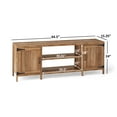 thumbnail image 6 of Mainstays Farmhouse TV Stand for TVs up to 70", Rustic Weathered Oak, 6 of 7