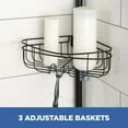 thumbnail image 4 of Mainstays 4 Tier Steel Tension Pole Shower Caddy with 3 Baskets & Soap Tray Shelf, Oil-Rubbed Bronze, 4 of 4