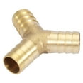 thumbnail image 2 of Conector de púas en Y de latón, conector de manguera en Y de 3 vías de latón, conector de manguera en Y, conector de púas en Y de latón, compacto y liviano, 2 of 9