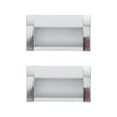 thumbnail image 1 of Shisuyan Invisible Cupboard Pulls Silver Home Improvement 2Pcs 3X1.7X0.5In, 1 of 8