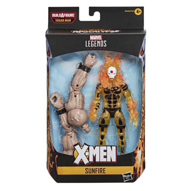 Hasbro X-Men Sunfire Sugar Man with Assembly Genuine Anime Figures Active Joint Collectible Action Figure Model Kids Toy Gift Gong Bohan LED