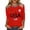 Red, variant on longantii Womens 3/4 Sleeve Tops 250 Anniversary Usa Crew Neck T-Shirts Modern Fit American Flag Tops Fourth Of July Cloth Black M
