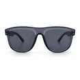 thumbnail image 4 of Gentlemanly Oversized Curved Top Racer Plastic Horned Retro Sunglasses Slate - Black, 4 of 7