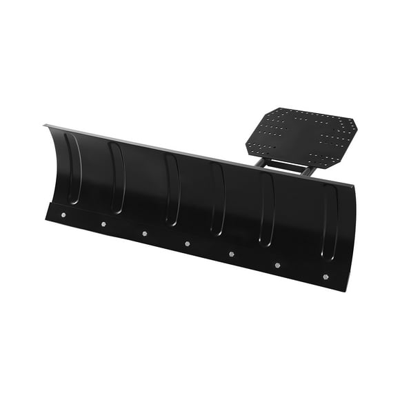 KFFKFF Snow Plow Kit, 48in Universal Snow Plow Attachment, Height & Left-Right Adjustable, Quick To Detach, Steel ATV Scrape Blade, 3 Mount Options